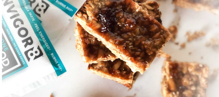 INVIGOR8 peanut butter and jelly granola bars