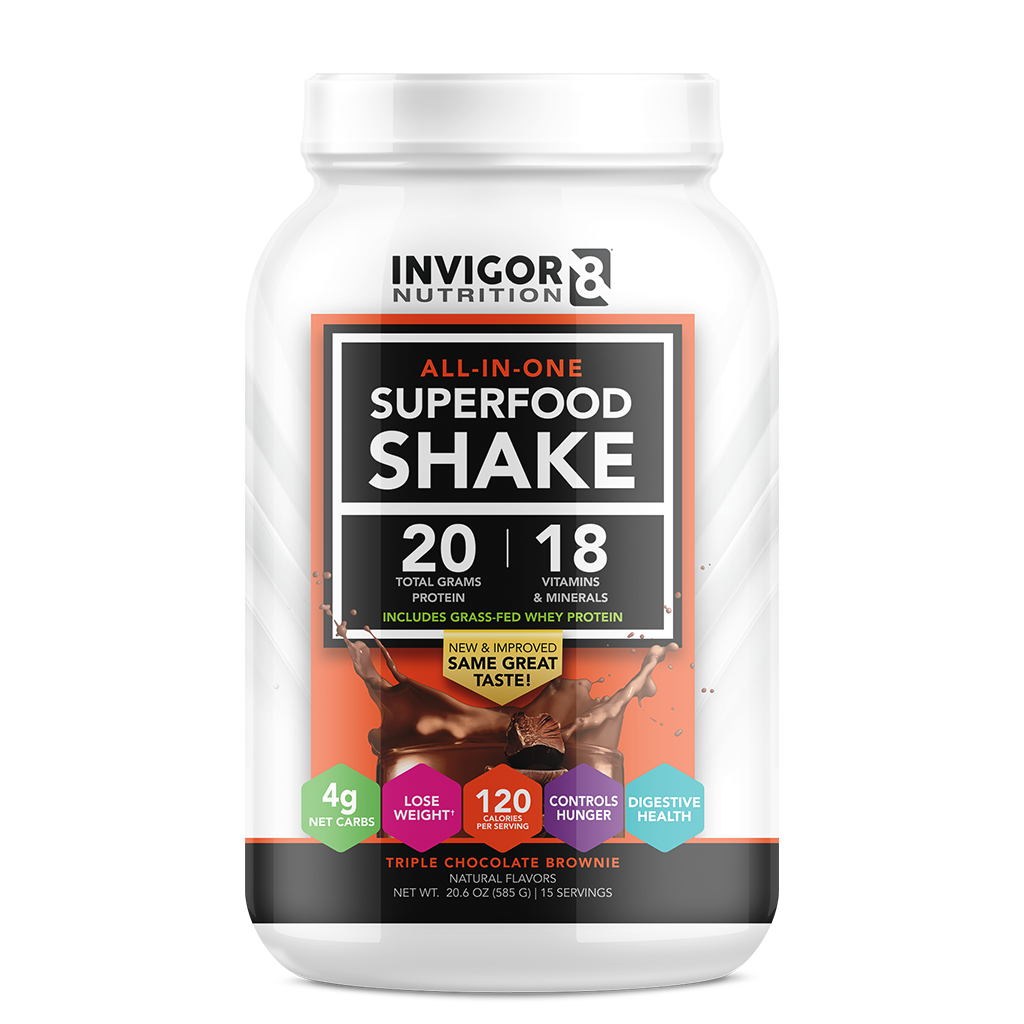 INVIGOR8 Superfood Grass-Fed Whey Protein Shake