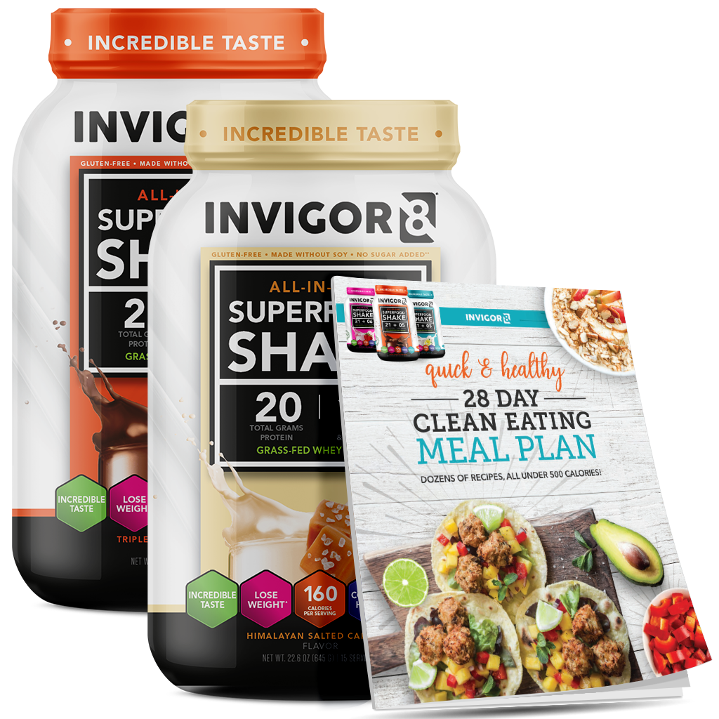 INVIGOR8 Superfood Grass-Fed Whey Protein Shake (2 Pack)