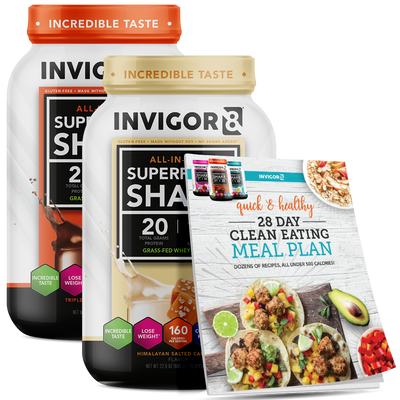 INVIGOR8 Superfood Grass-Fed Whey Protein Shake (2 Pack)