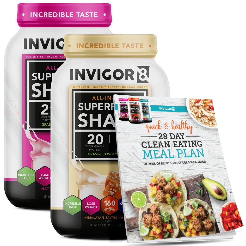 INVIGOR8 Superfood Grass-Fed Whey Protein Shake (2 Pack)