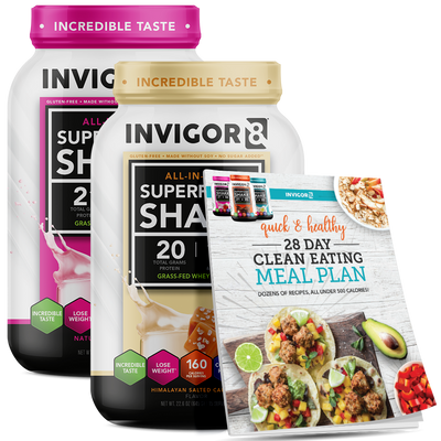 INVIGOR8 Superfood Grass-Fed Whey Protein Shake (2 Pack)