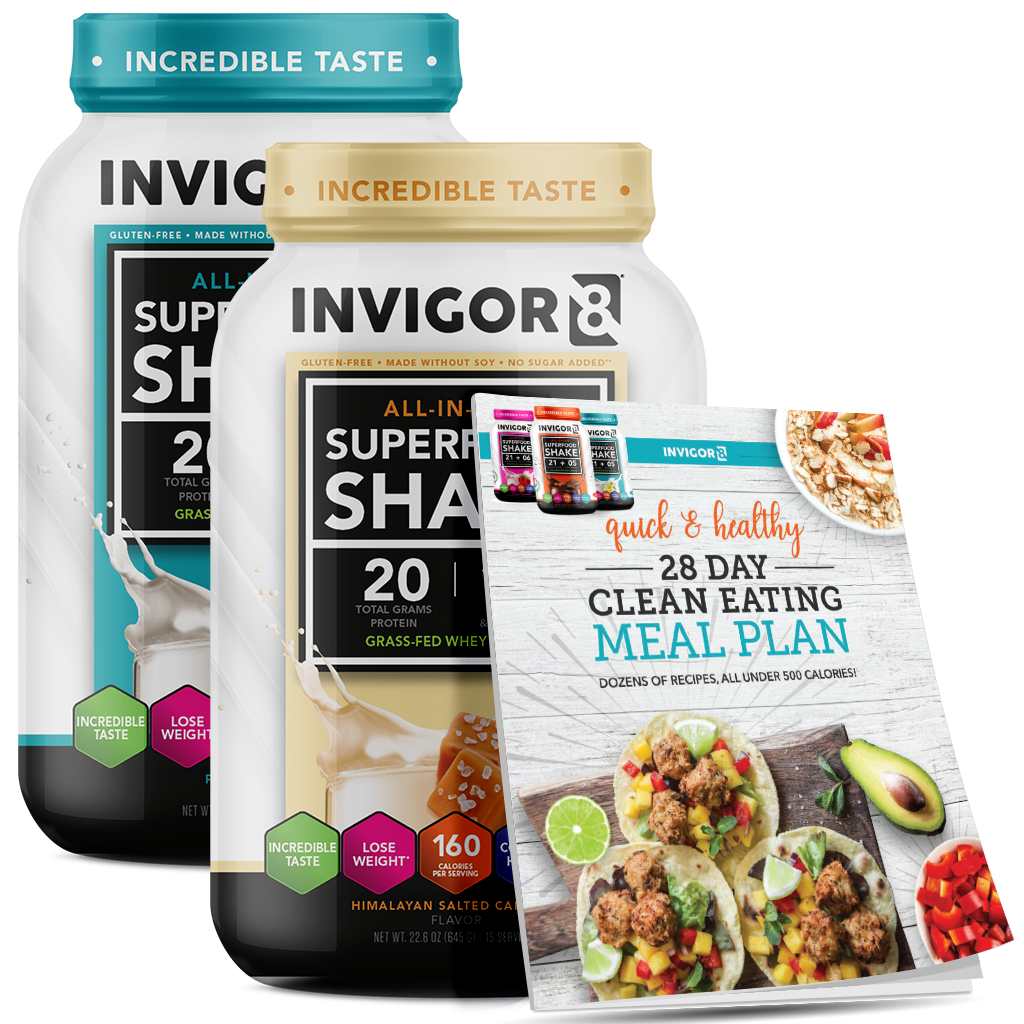 INVIGOR8 Superfood Grass-Fed Whey Protein Shake (2 Pack)
