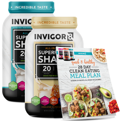 INVIGOR8 Superfood Grass-Fed Whey Protein Shake (2 Pack)