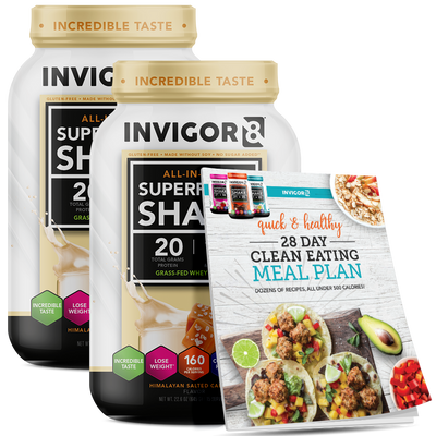 INVIGOR8 Superfood Grass-Fed Whey Protein Shake (2 Pack)