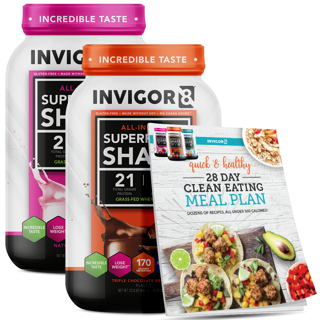 INVIGOR8 Superfood Grass-Fed Whey Protein Shake (2 Pack)