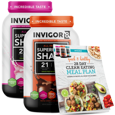 INVIGOR8 Superfood Grass-Fed Whey Protein Shake (2 Pack)