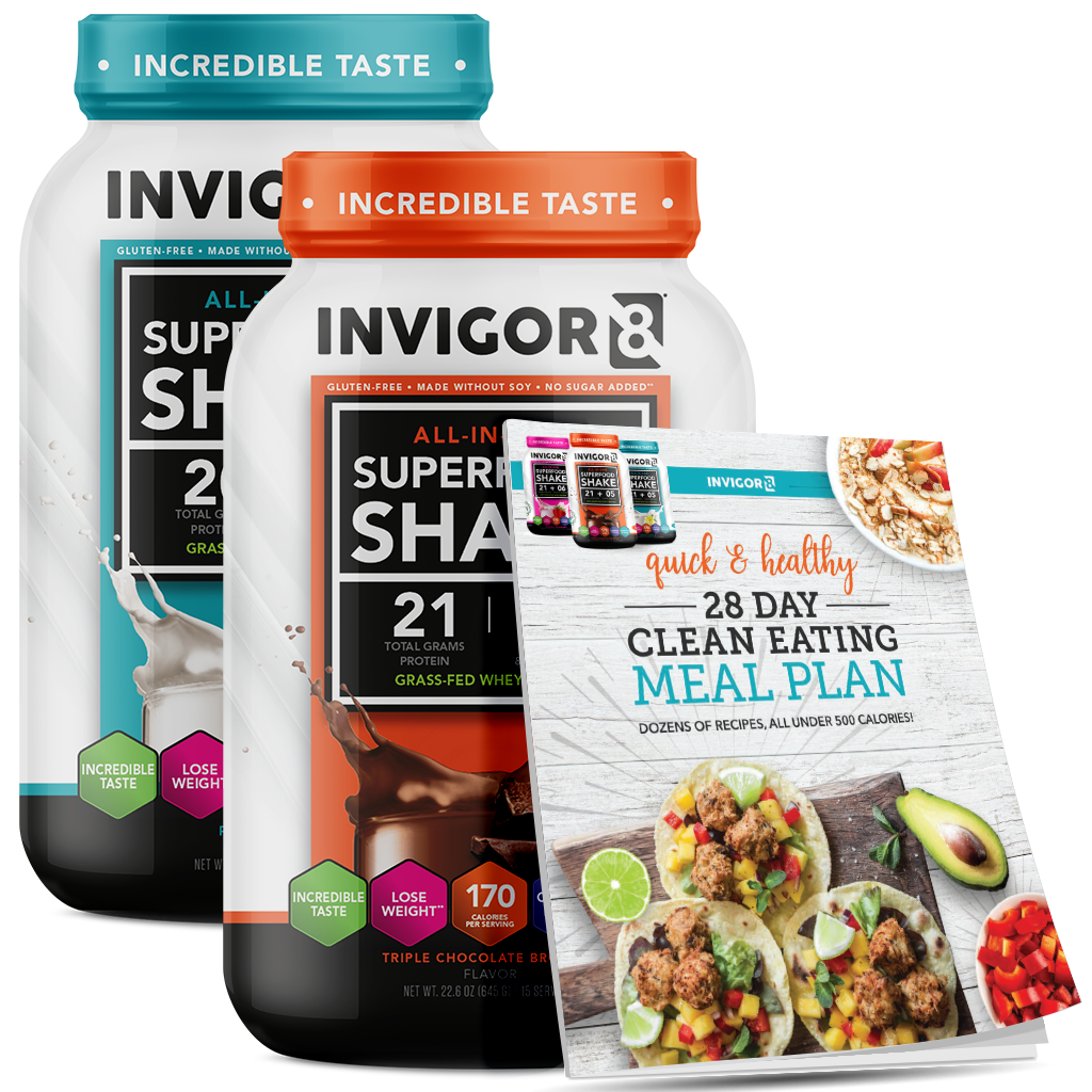 INVIGOR8 Superfood Grass-Fed Whey Protein Shake (2 Pack)