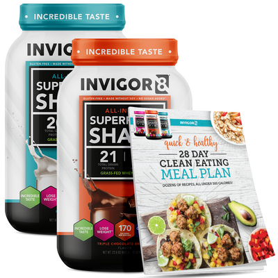 INVIGOR8 Superfood Grass-Fed Whey Protein Shake (2 Pack)