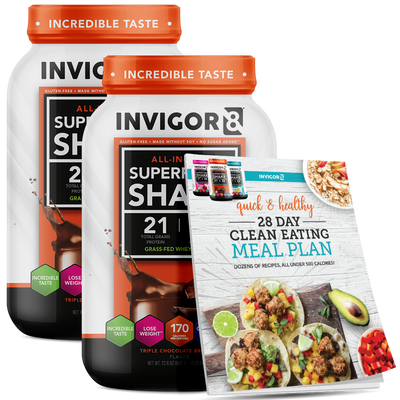INVIGOR8 Superfood Grass-Fed Whey Protein Shake (2 Pack)