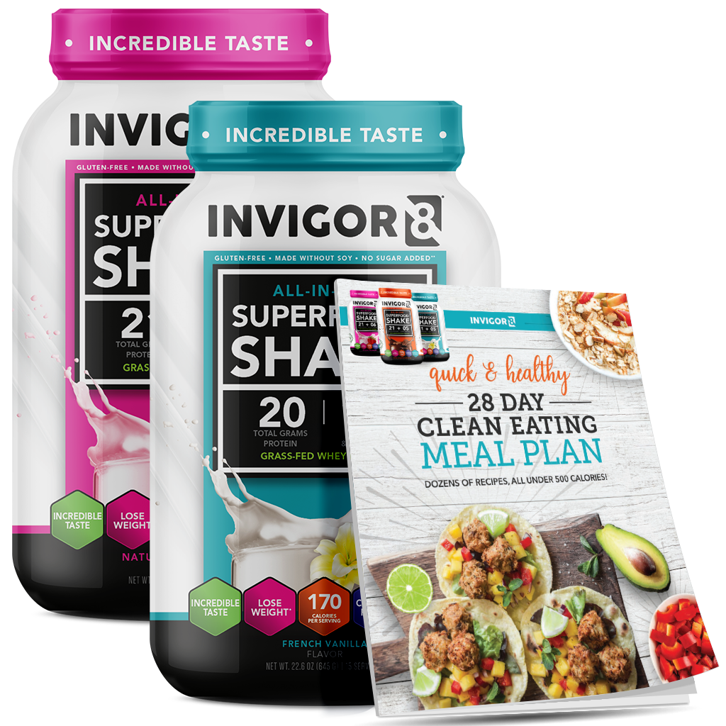 INVIGOR8 Superfood Grass-Fed Whey Protein Shake (2 Pack)