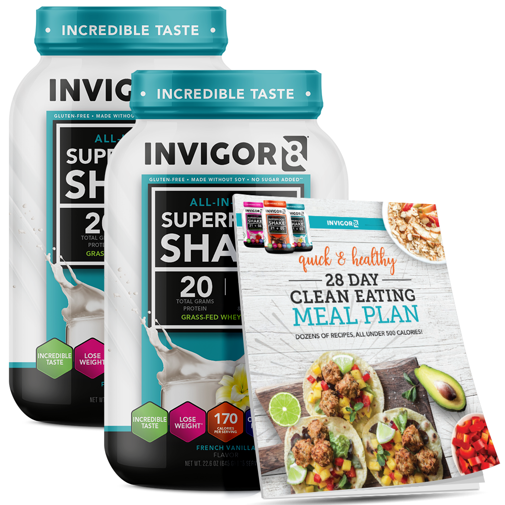INVIGOR8 Superfood Grass-Fed Whey Protein Shake (2 Pack)