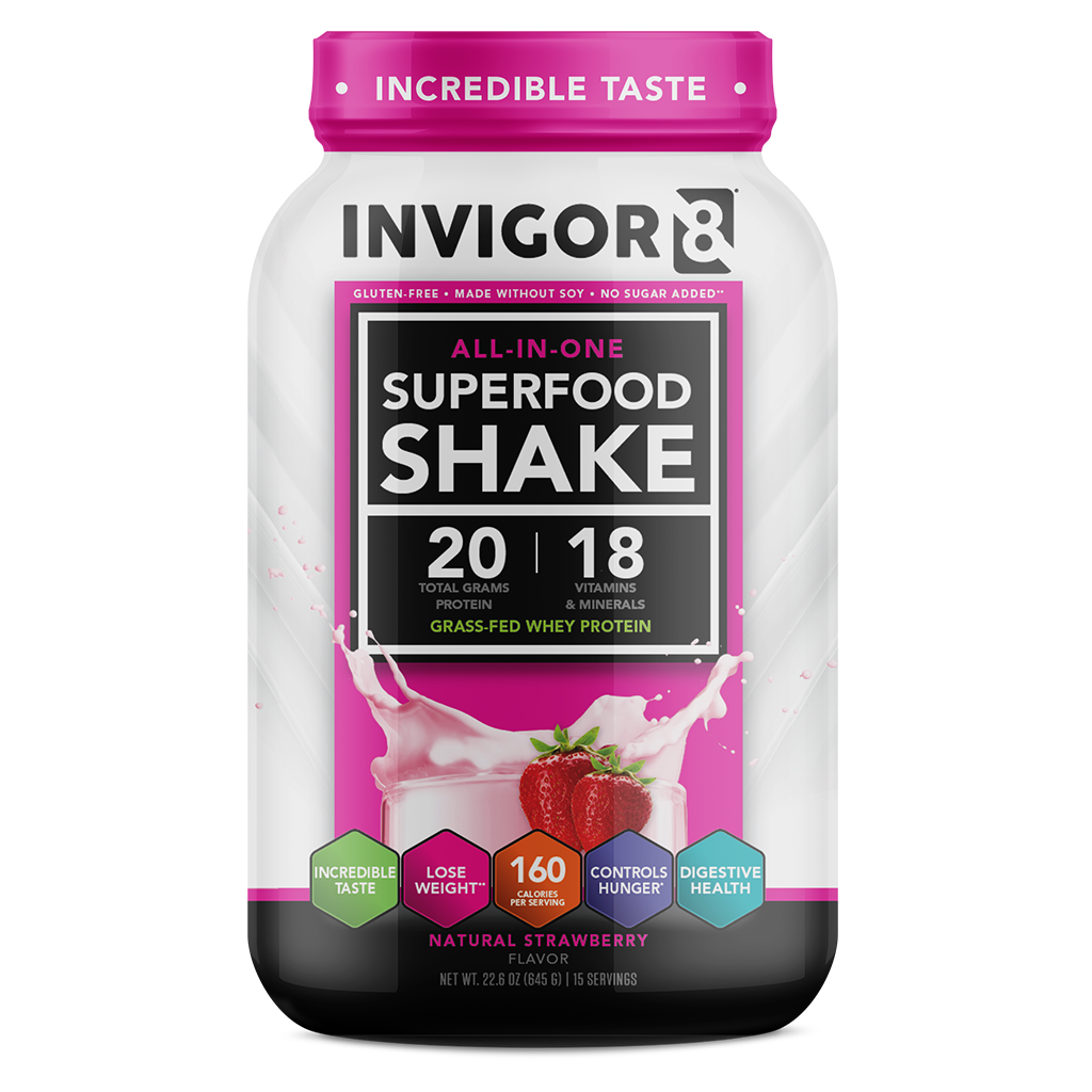 INVIGOR8 Superfood Grass-Fed Whey Protein Shake
