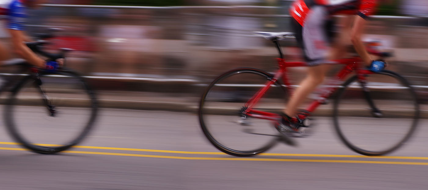 cyclists racing