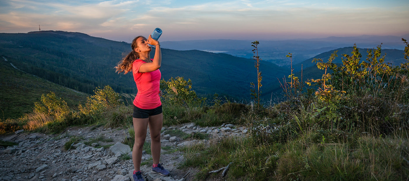 thirsty woman trail runner