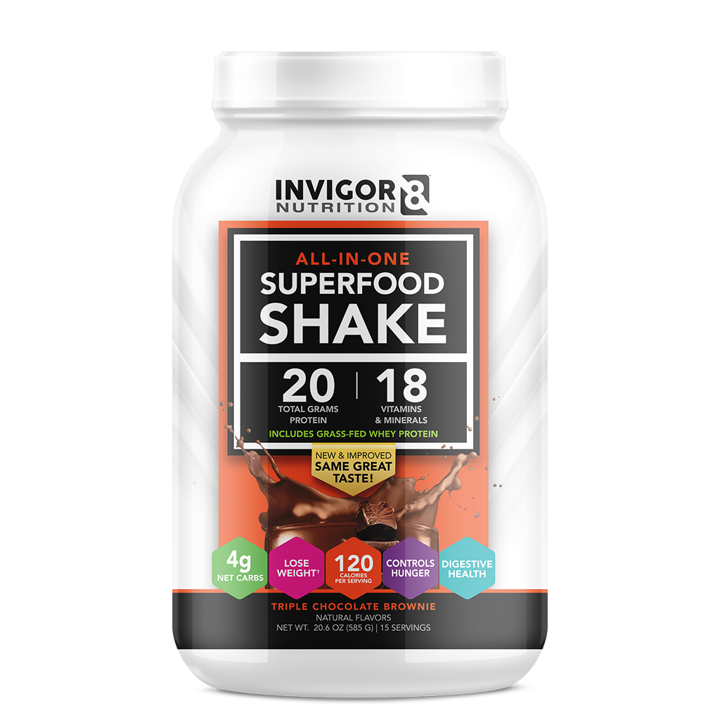 INVIGOR8 Superfood Grass-Fed Whey Protein Shake
