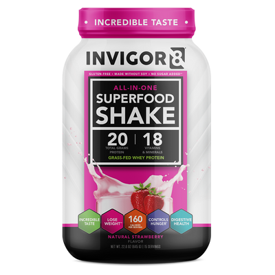 INVIGOR8 Superfood Grass-Fed Whey Protein Shake